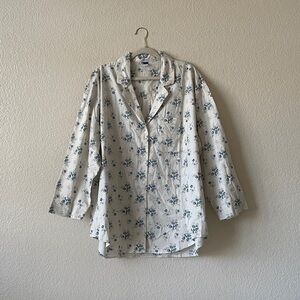 Old Navy Cotton Pajama Shirt Ditsy Floral